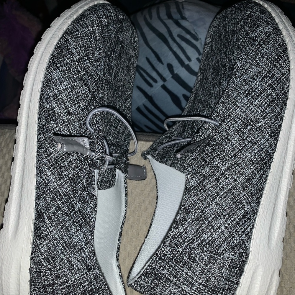 Pair of slip on beach shoes